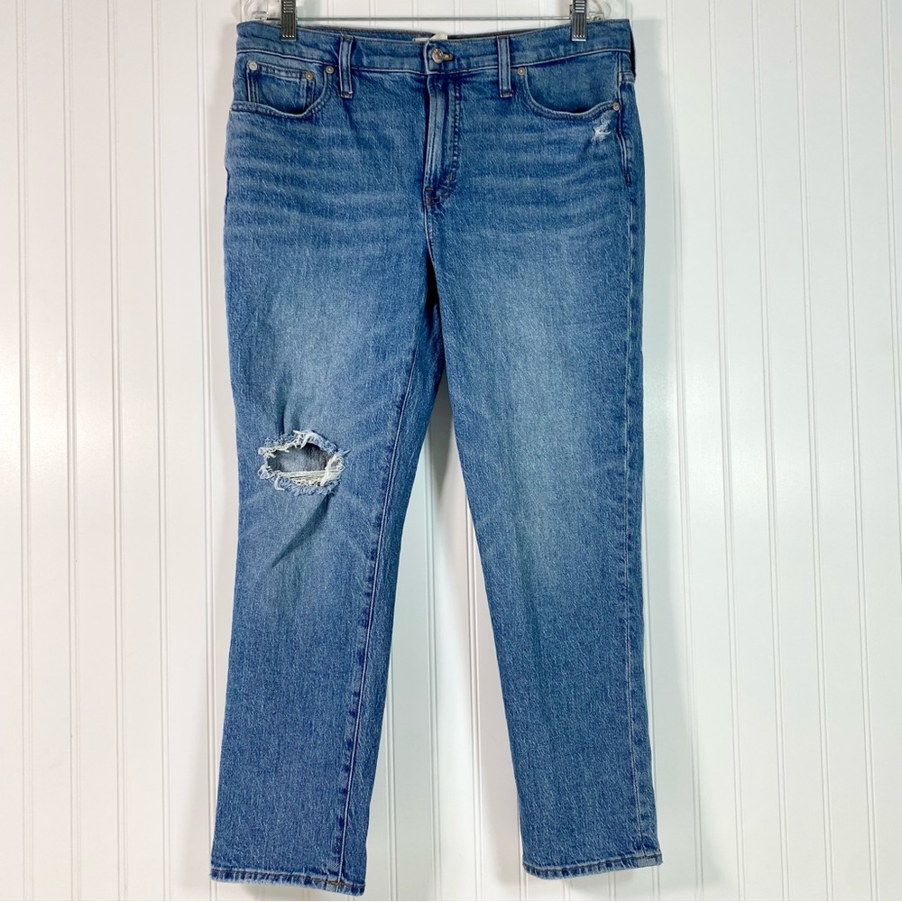 Madewell Distressed The Mid -Rise Perfect Vintage Jean Size 31